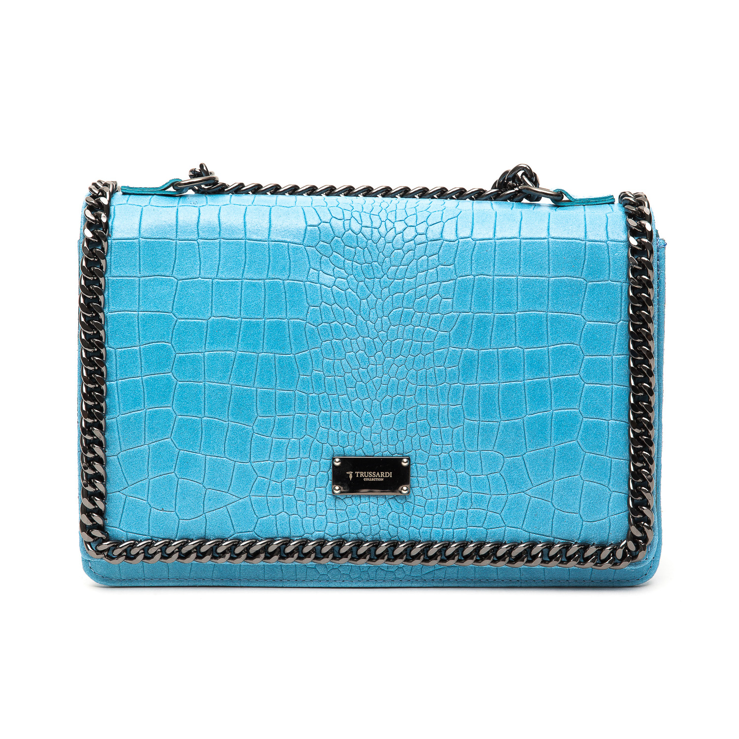 Trussardi Handbag D66TRC1009 Grana Azzurro